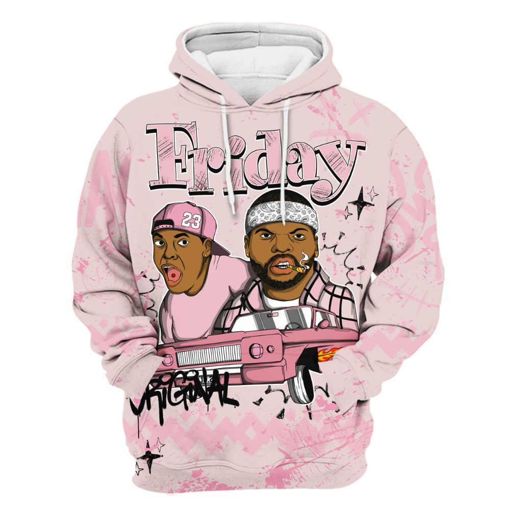 Hoodie To Match Dunk Low KD 17 Aunt Pearl - Friday Sneaker Crayon All Over Print