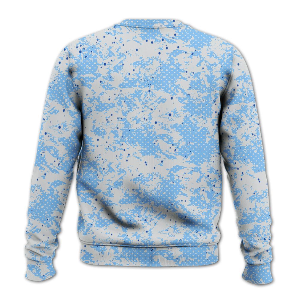 Sweatshirt To Match University Blue 5s - Show Me The Money Retro All Over Print