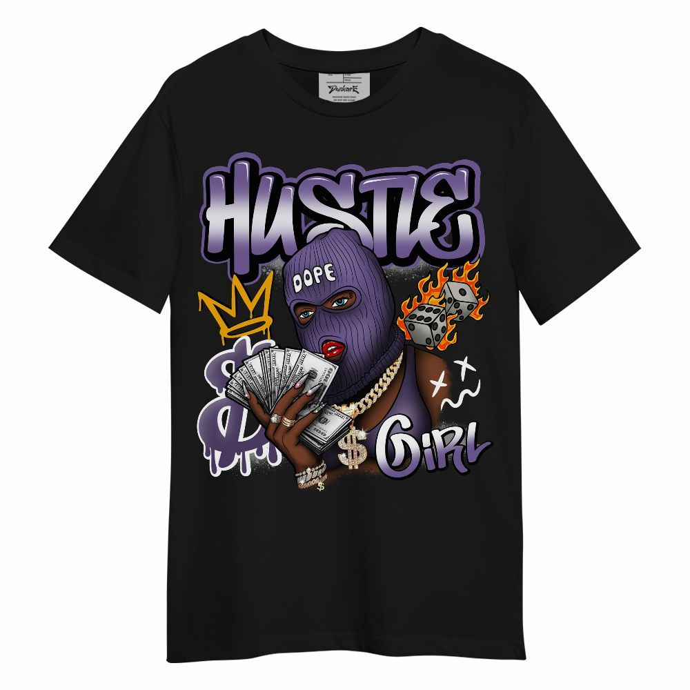 Shirt To Match Dunk Low Black Raspberry - Money Hustles Girl Streetwear Unisex Shirt