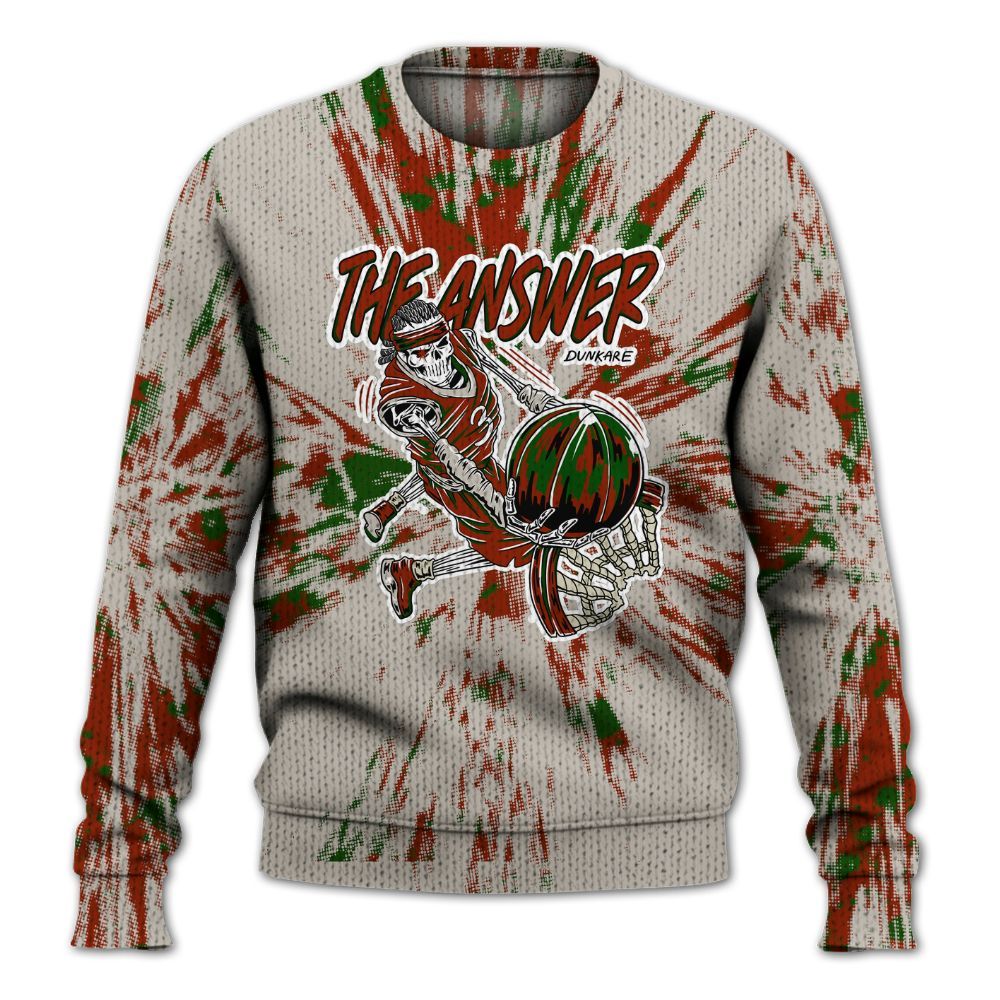 Knitted Sweater To Match El Grito 5s - The Answer Skeleton Luxury