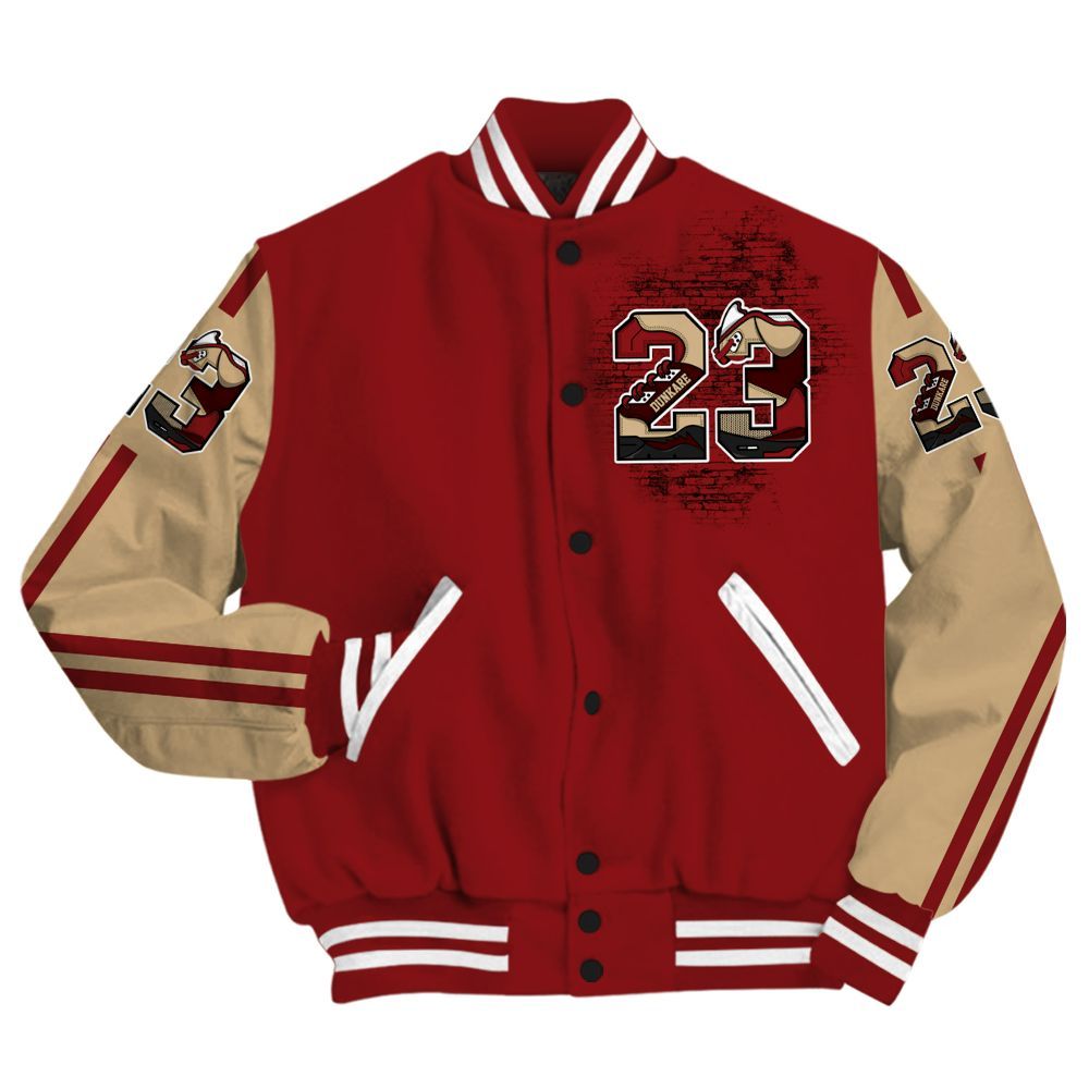 Varsity Jacket To Match Bin 23 3s - Custom Name Number 23 5s All Over Print