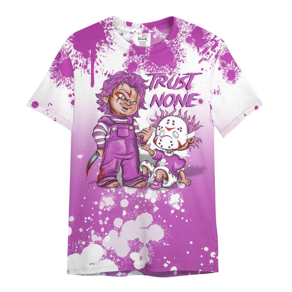 Shirt To Match Hyper Violet 4s - Trust No One Scary All Over Print