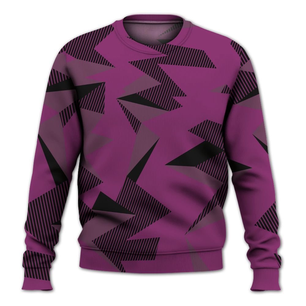 Sweatshirt To Match Air Max Sunder Gore Tex Bold Berry - Geometric Camouflage Pattern All Over Print