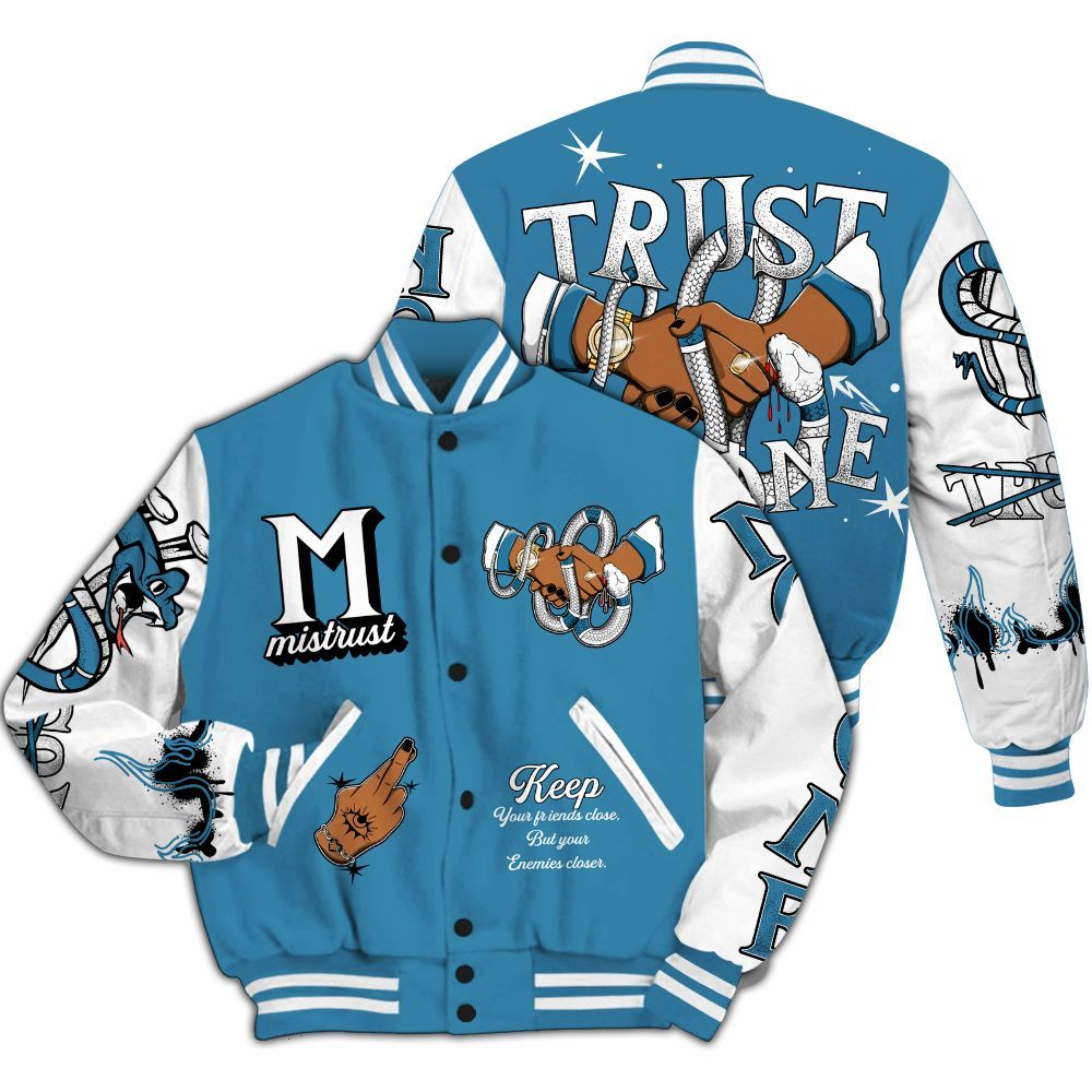 Varsity Jacket To Match High OG UNC Reimagined 1s Shirt, Trust No One Snake-Bite Street Style All Over Print