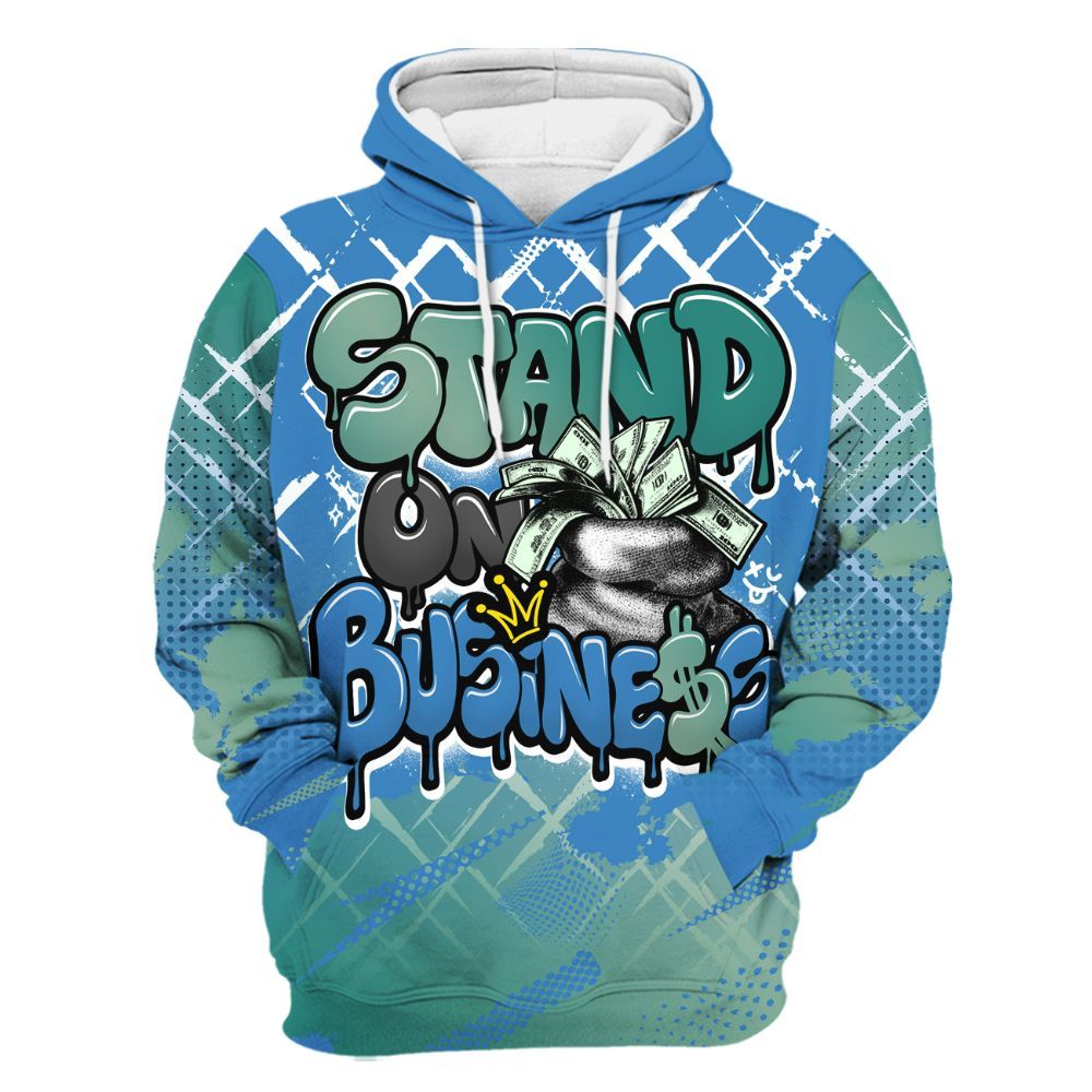 Hoodie To Match Low Carolina 17s - Halftone Stand Business Dripping All Over Print