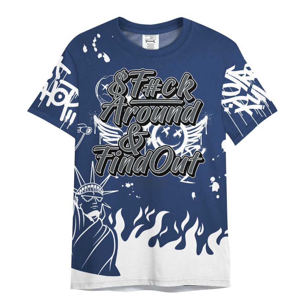 Shirt To Match Retro Flint 13s - Graphic Fck Around Find Out All Over Print