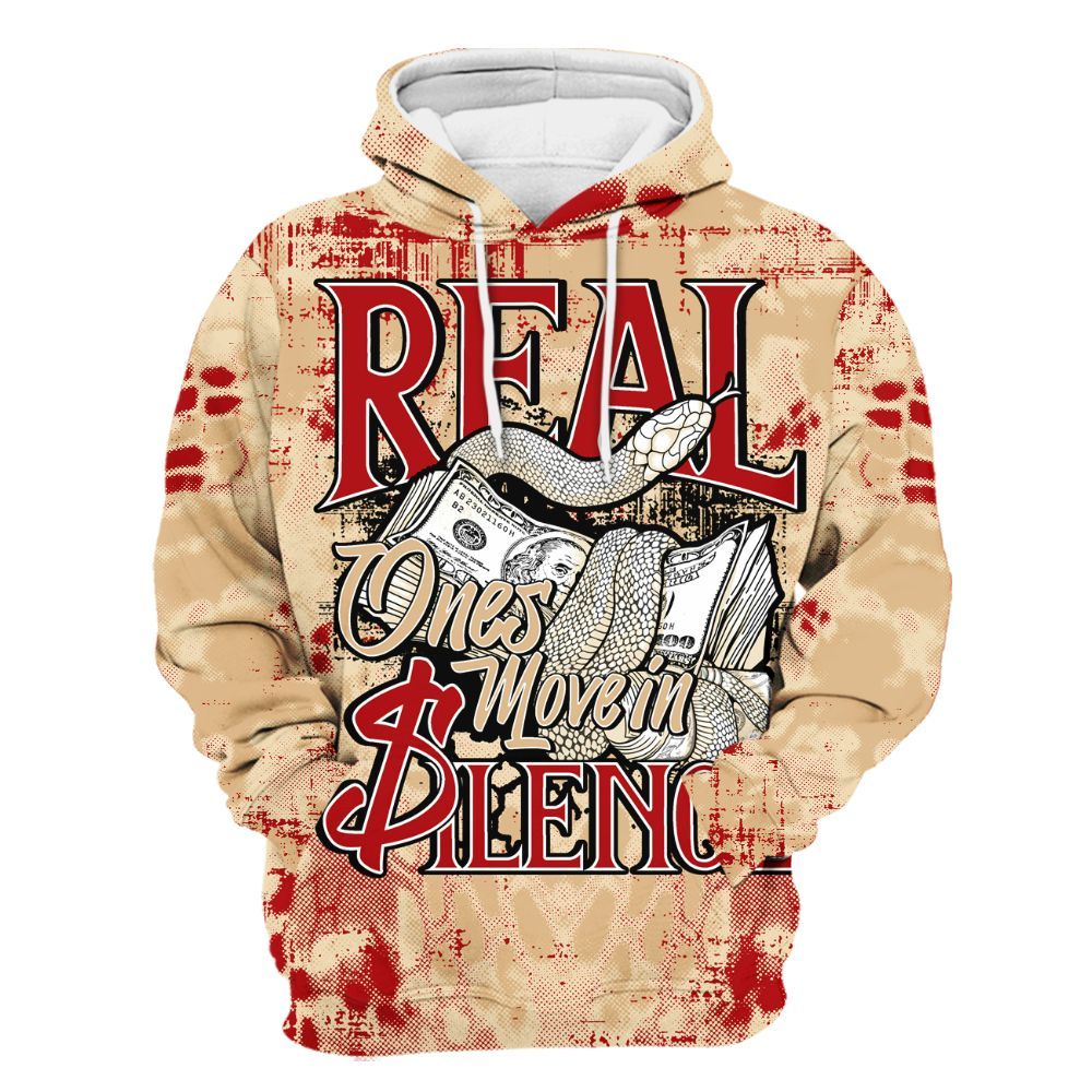 Hoodie To Match Dunk Low Strawberry Waffle - Snake Move In Silence All Over Print