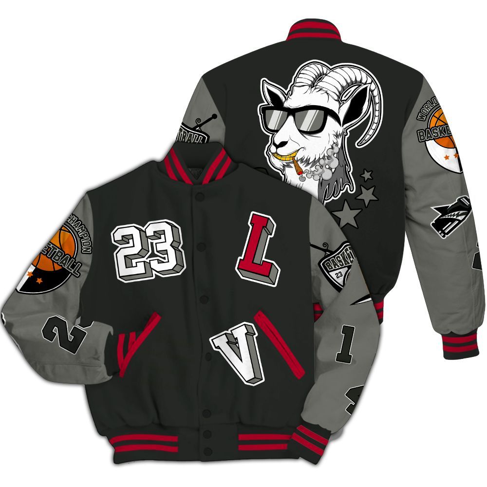 Varsity Jacket To Match Shadow 2025 10s - The GOAT Got Em All Over Print