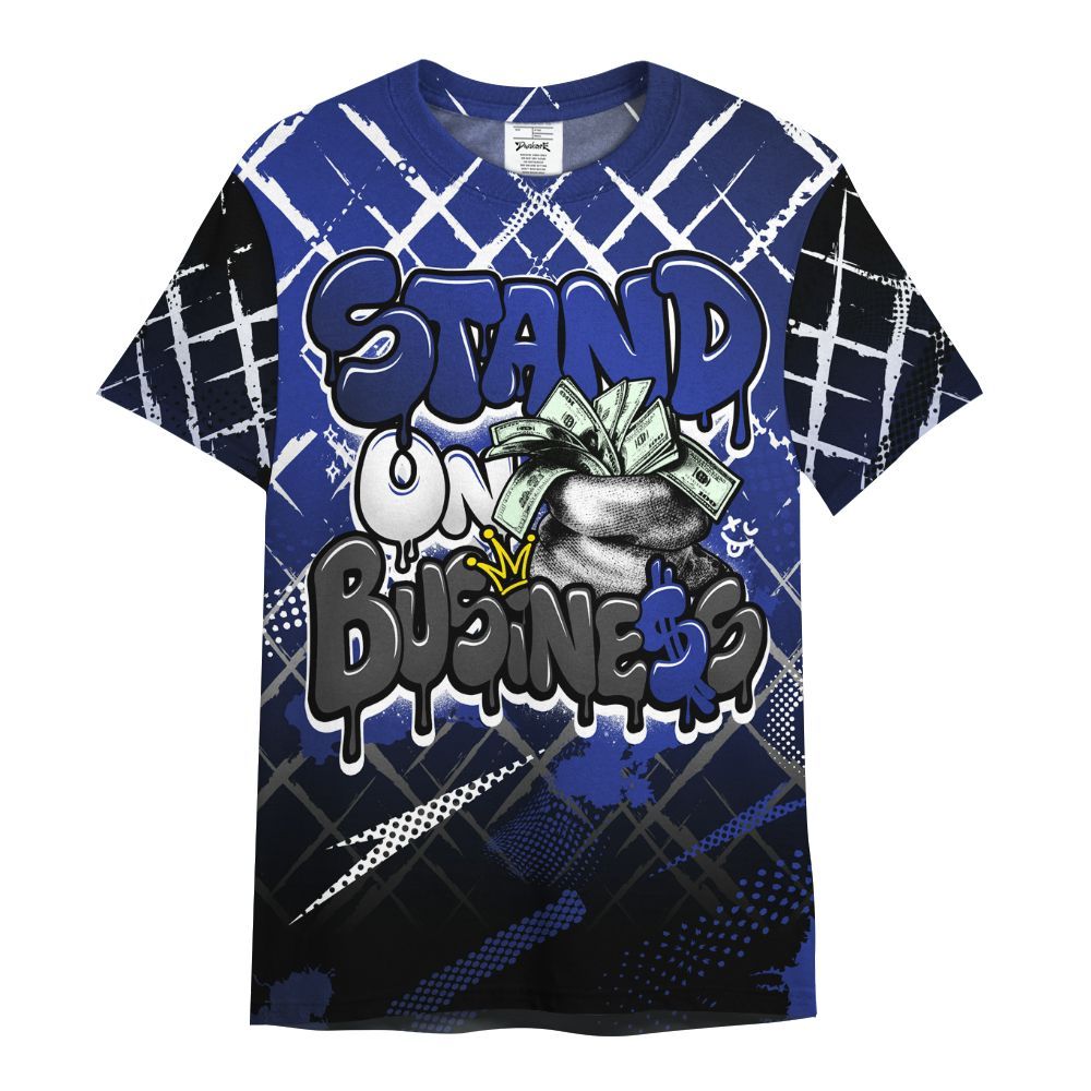 Shirt To Match Air Max Plus Black Racer Blue - Halftone Stand Business Dripping All Over Print