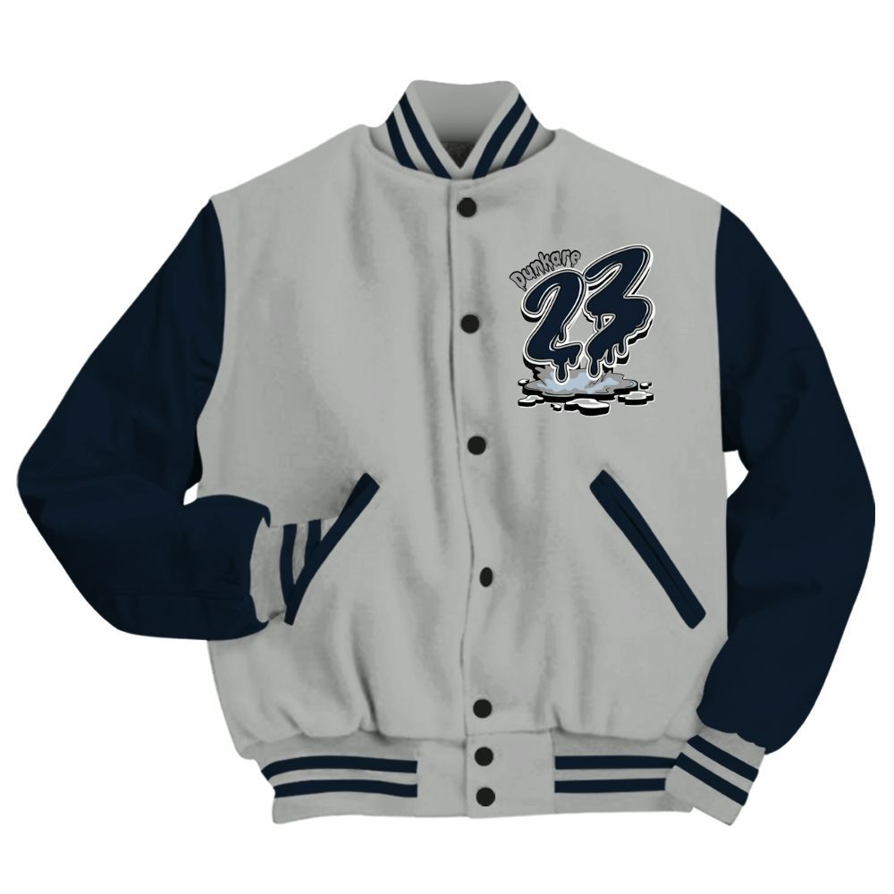 Varsity Jacket To Match Retro Georgetown 6s - Custom Name 23 Drip All Over Print