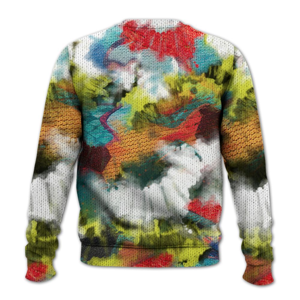 Knitted Sweater To Match Kobe 8 What The - Tie Dye FK Around Find Out