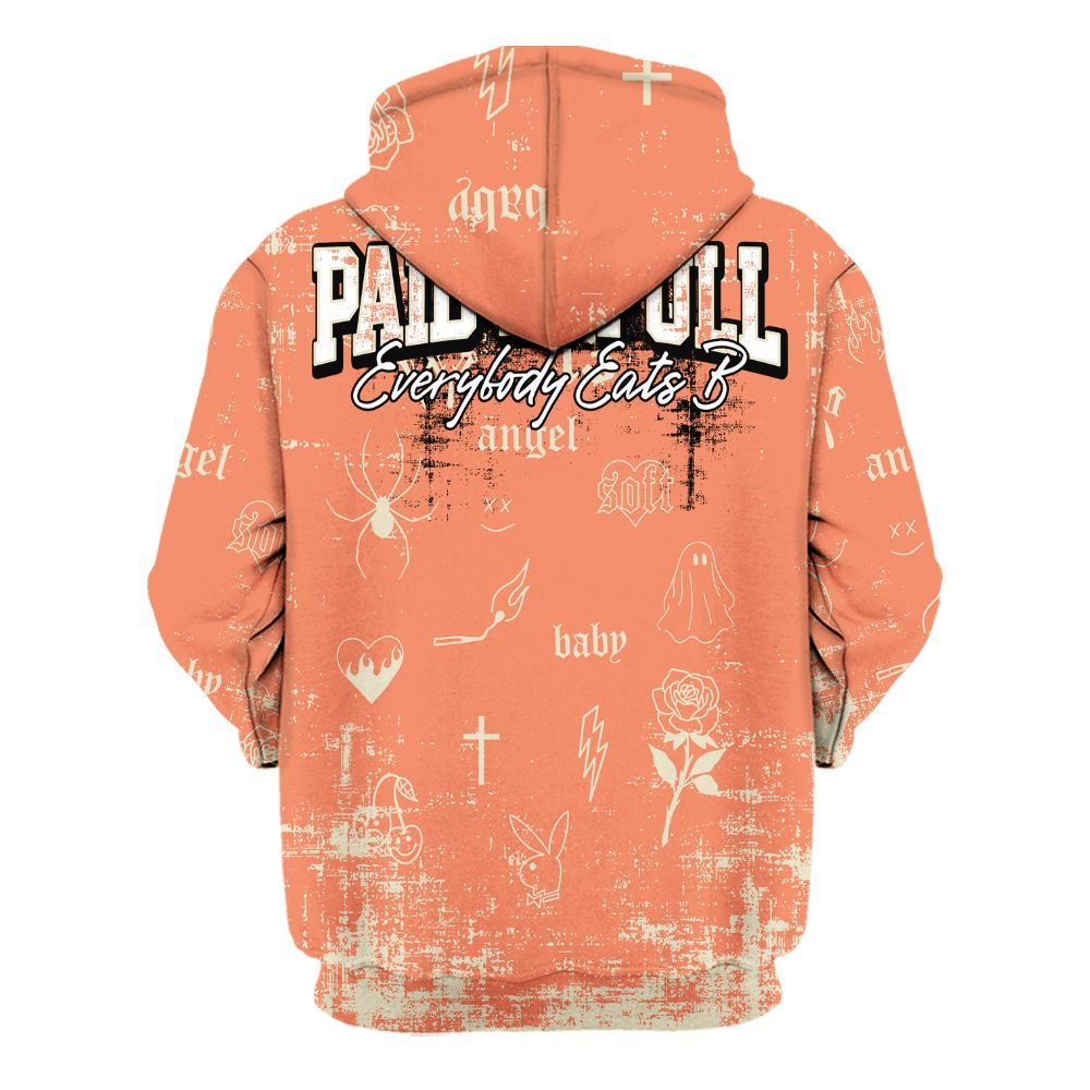 Hoodie To Match DJ Khaled Crimson Bliss 5s - Paid In Full Money All Over Print