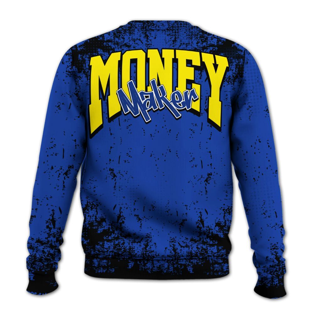 Sweatshirt To Match Laney 14s - Move In Silence Money Street Retro All Over Print