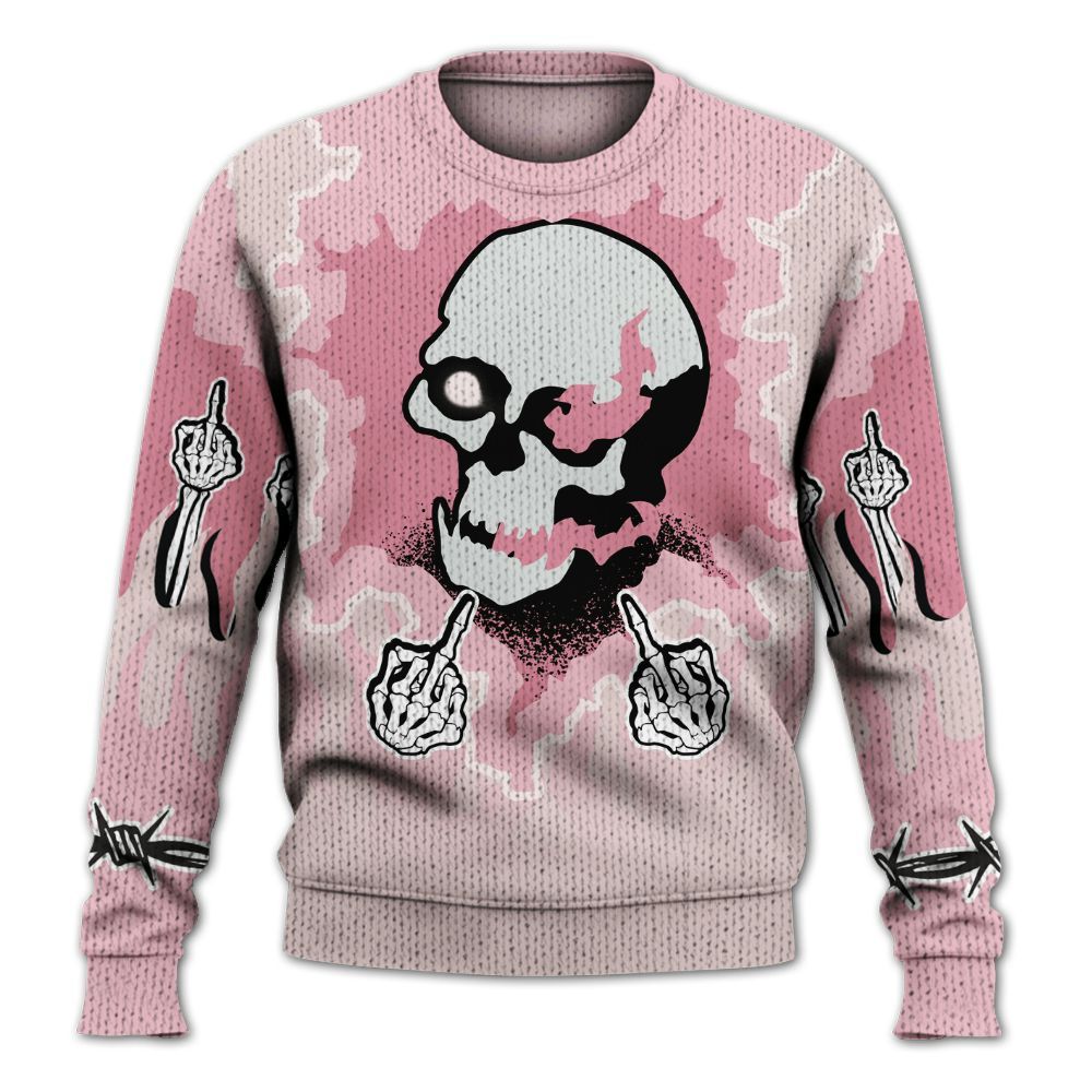 Knitted Sweater To Match Dunk Low KD 17 Aunt Pearl - F Around Find Out Graphic Trapped