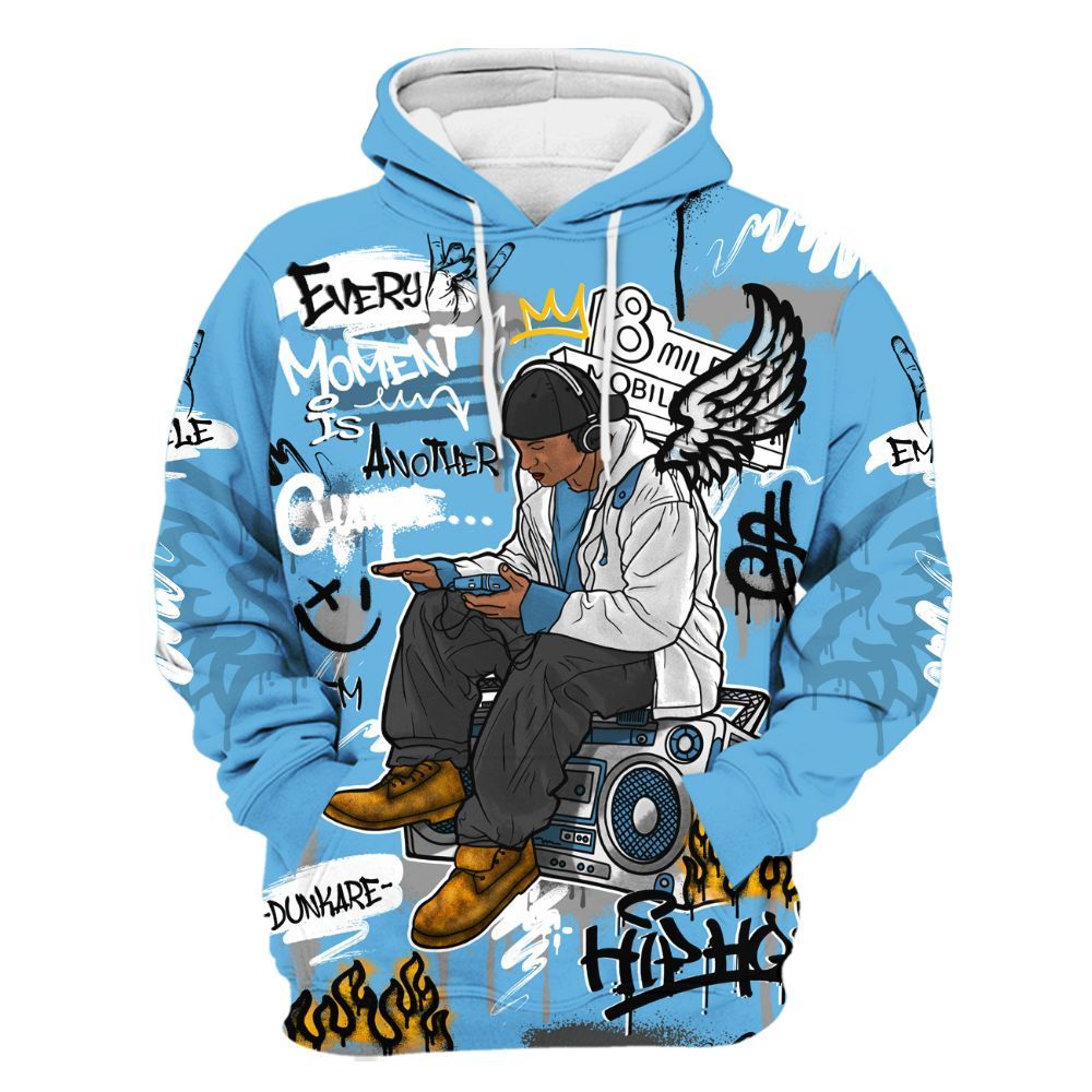 Hoodie To Match Melo 12s -8Mile Movie Graffiti All Over Print