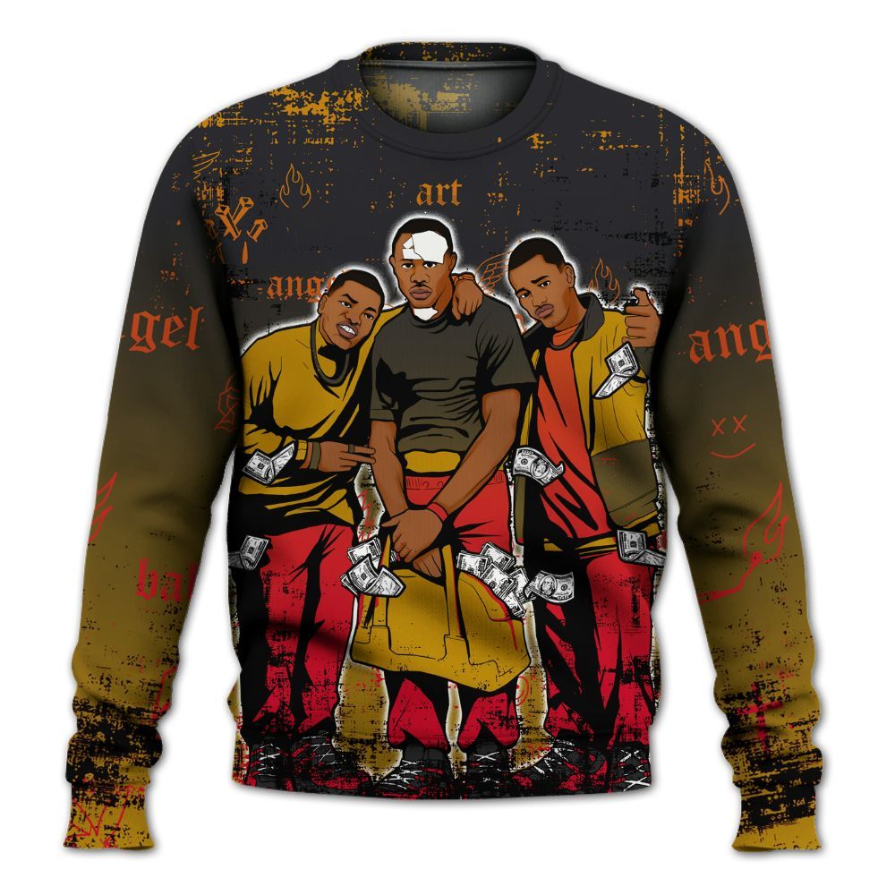 Sweatshirt To Match Ja 3 Raptor - Paid In Full Money All Over Print
