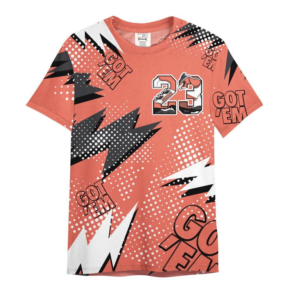 Shirt To Match Low OG PSG 1s - Custom Name Number 23 5s All Over Print