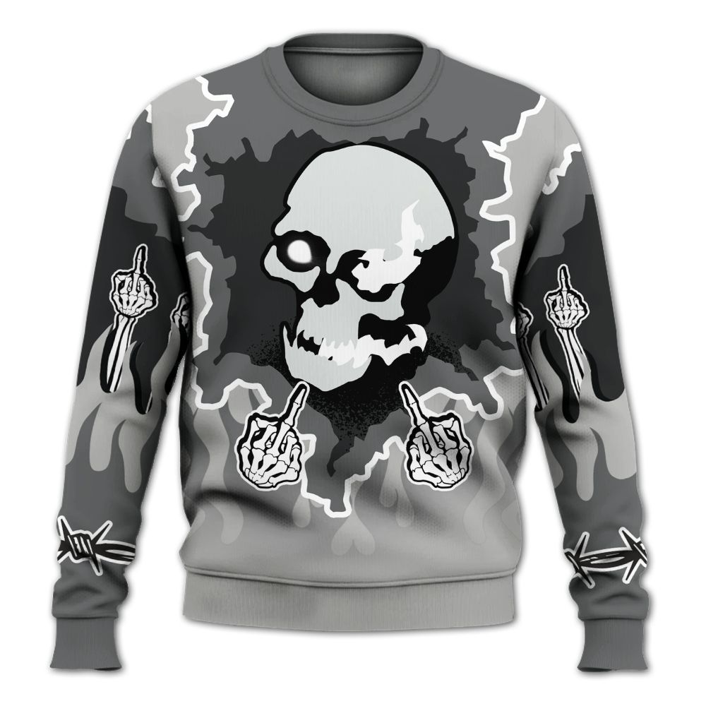 Sweatshirt To Match Retro Wet Cement 4s - F Around Find Out Graphic Trapped All Over Print