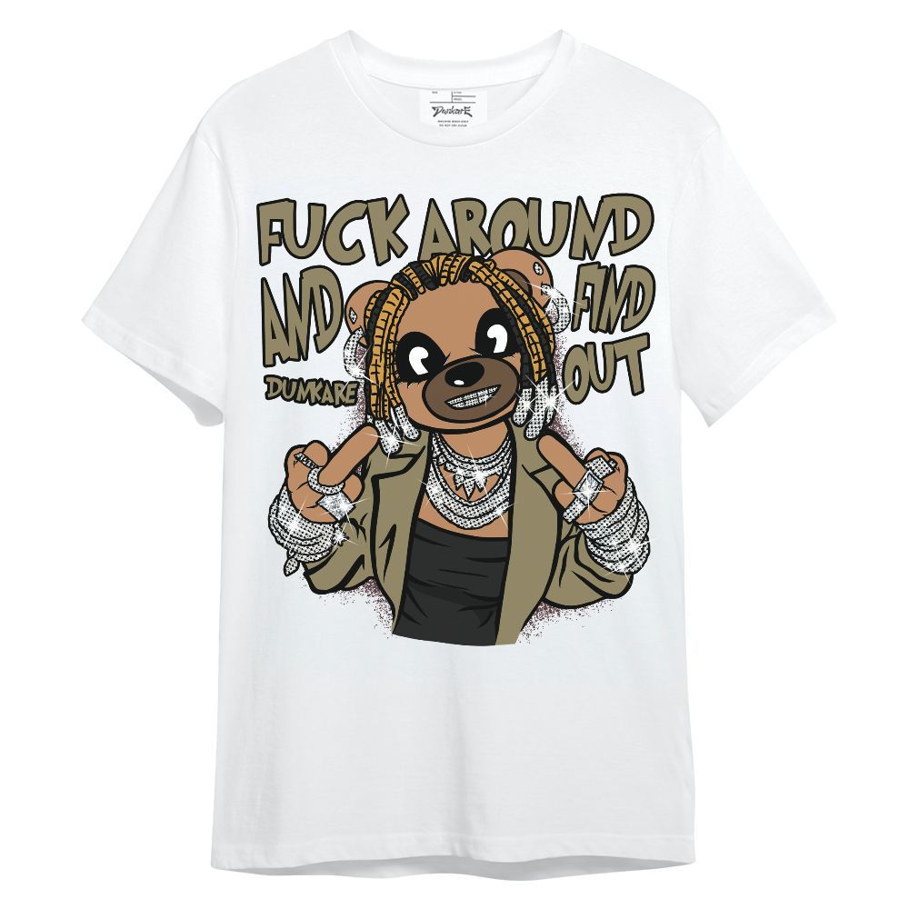 Shirt To Match Black Olive 7s - F#ck Around Bear Bear Unisex Shirt