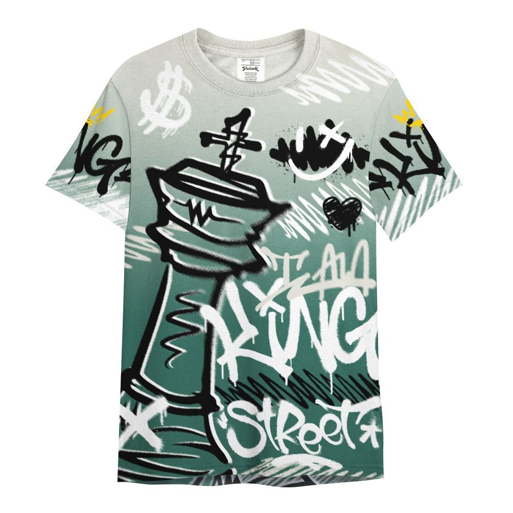 Shirt To Match RM Oxidized Green 4s - Street King Chess Streetwear All Over Print