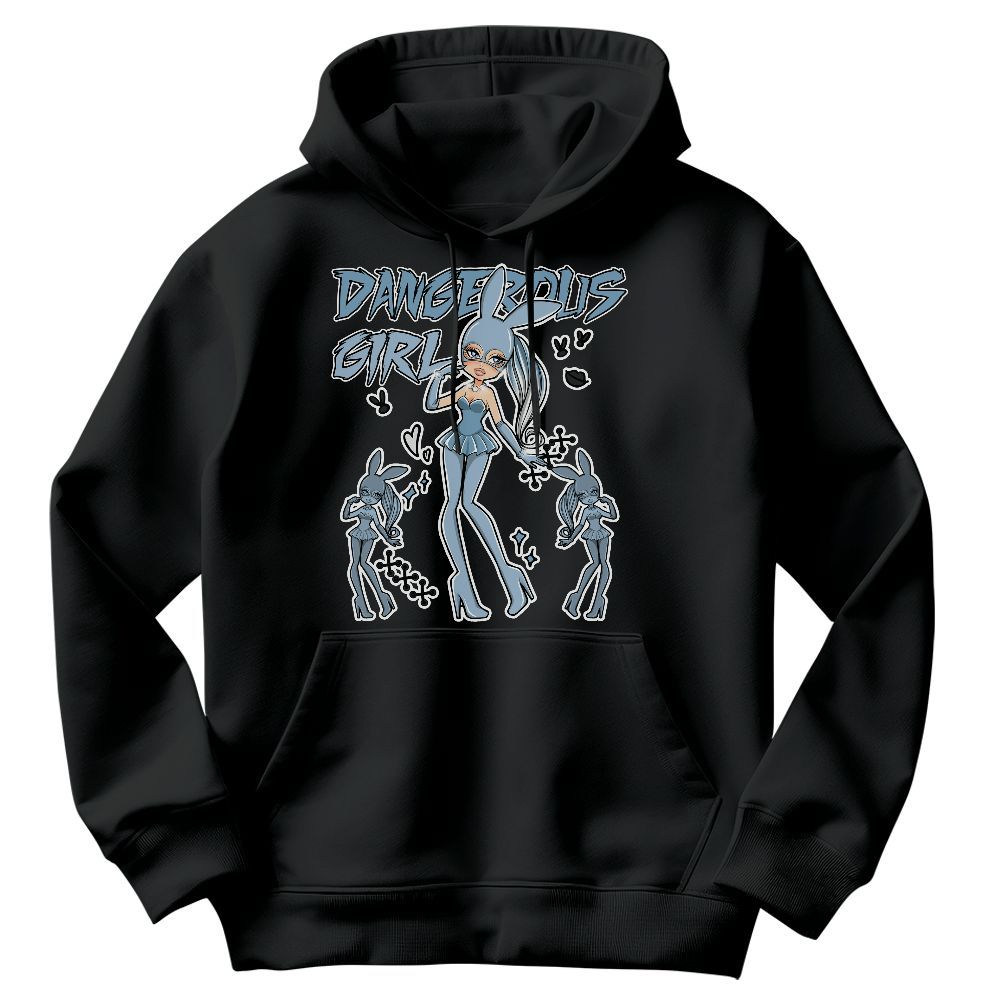 Sweatshirt To Match Mid Ice Blue 1s - Dangerous.Girl Graphic
