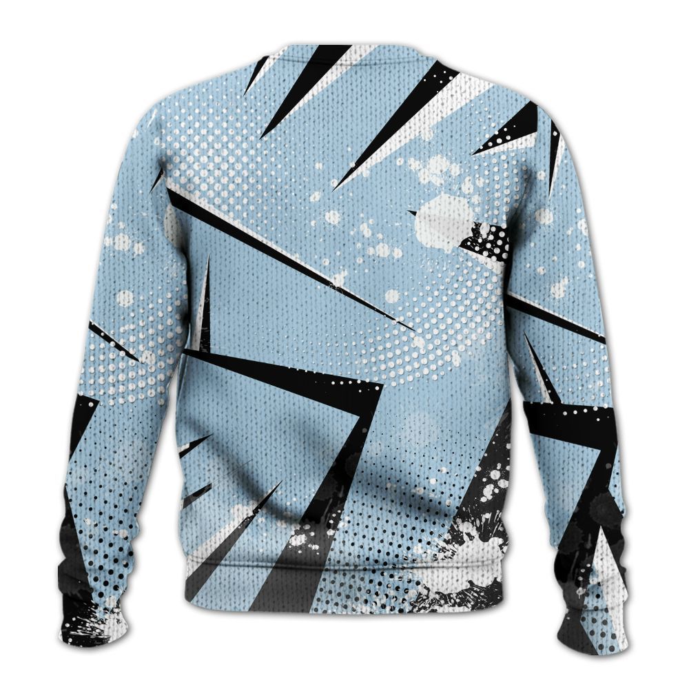 Sweater To Match Foamposite One Psychic Blue - Trust No One Dripping Graphic