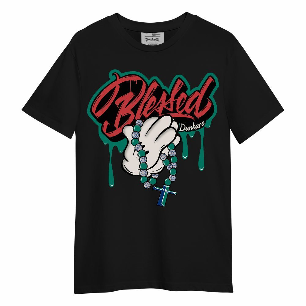 Shirt To Match Retro Chalk & Track Red 3s - God Blessed Drip Graphic