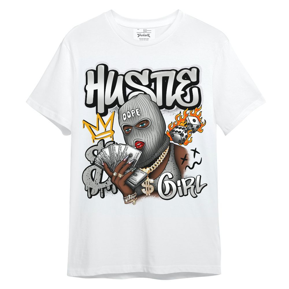Shirt To Match Retro White Oreo 4s - Money Hustles Girl Streetwear Unisex Shirt