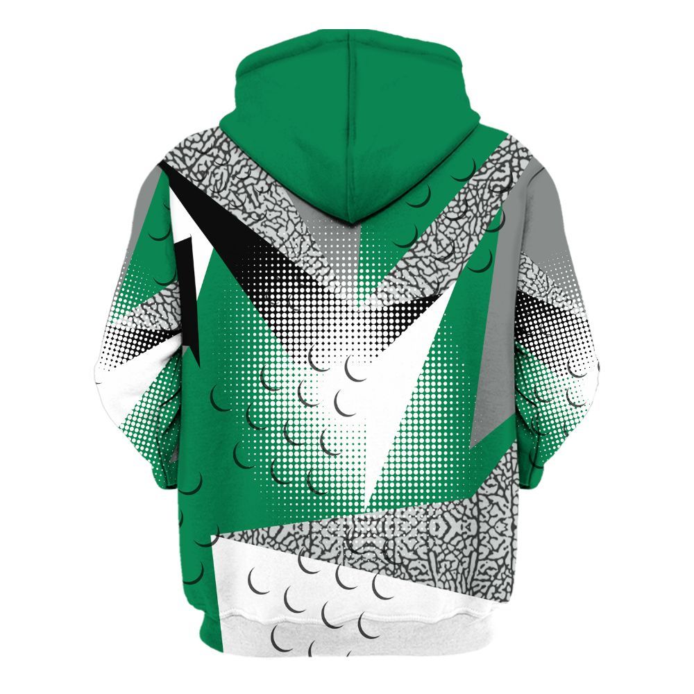 Hoodie To Match Pine Green 3s - Poly Custom Name Number 23 5s All Over Print