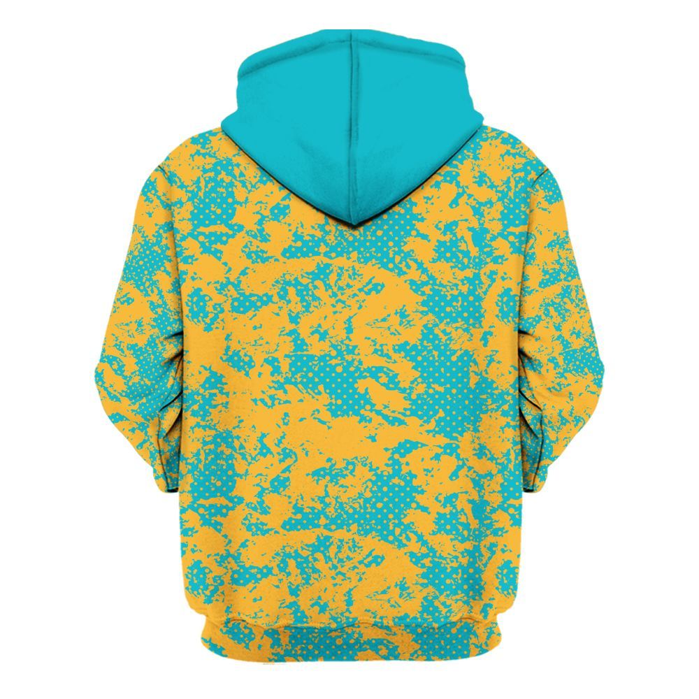 Hoodie To Match Retro Aqua 5s - Show Me The Money Retro All Over Print