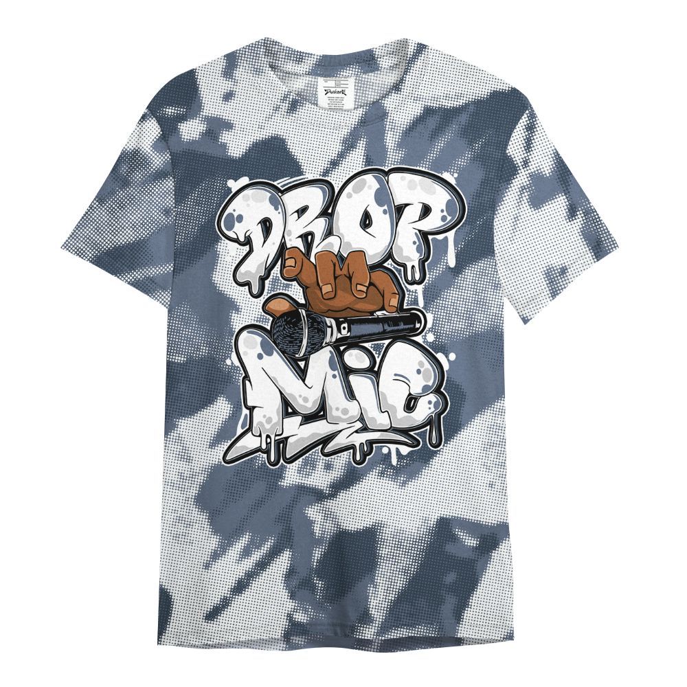 Shirt To Match Low Diffused Blue 11s - Drop Mic Abstract All Over Print