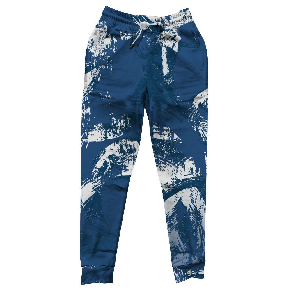 Sweatpant To Match High OG Midnight Navy 1s - Circle Slpash All Over Print