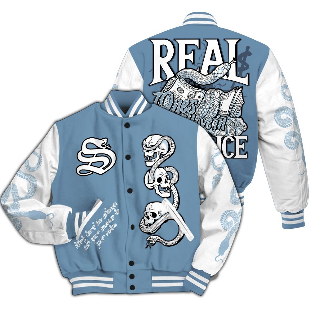 Varsity Jacket To Match Forget Me Not 4s - Snake Move In Silence All Over Print