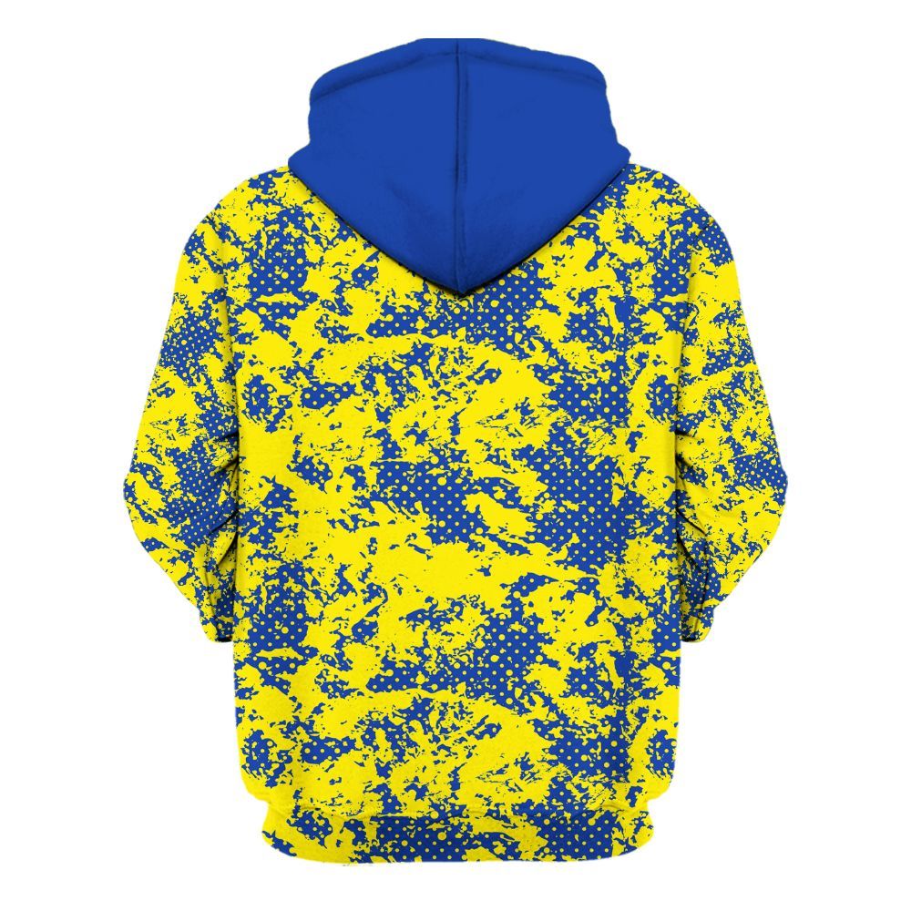 Hoodie To Match Laney 14s - Show Me The Money Retro All Over Print