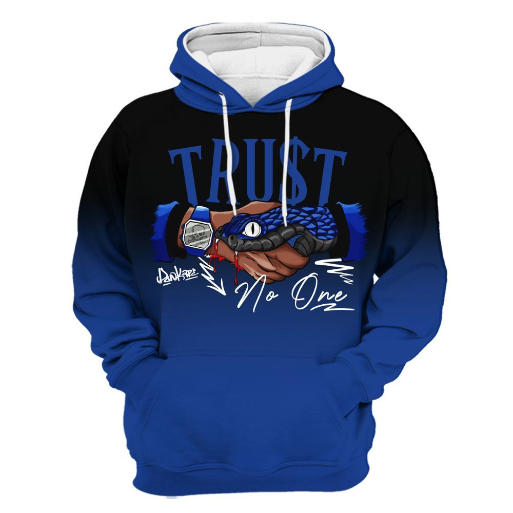 Hoodie To Match Air Foamposite One Royal - Snake Trust No One Drip All Over Print
