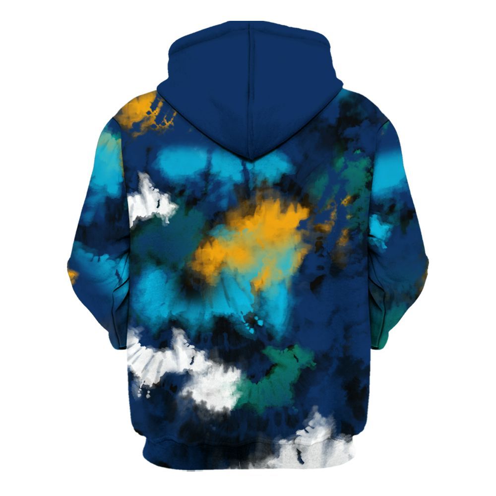 Hoodie To Match Dunk Low GS Electric Algae - God Blessed Tie Dye All Over Print