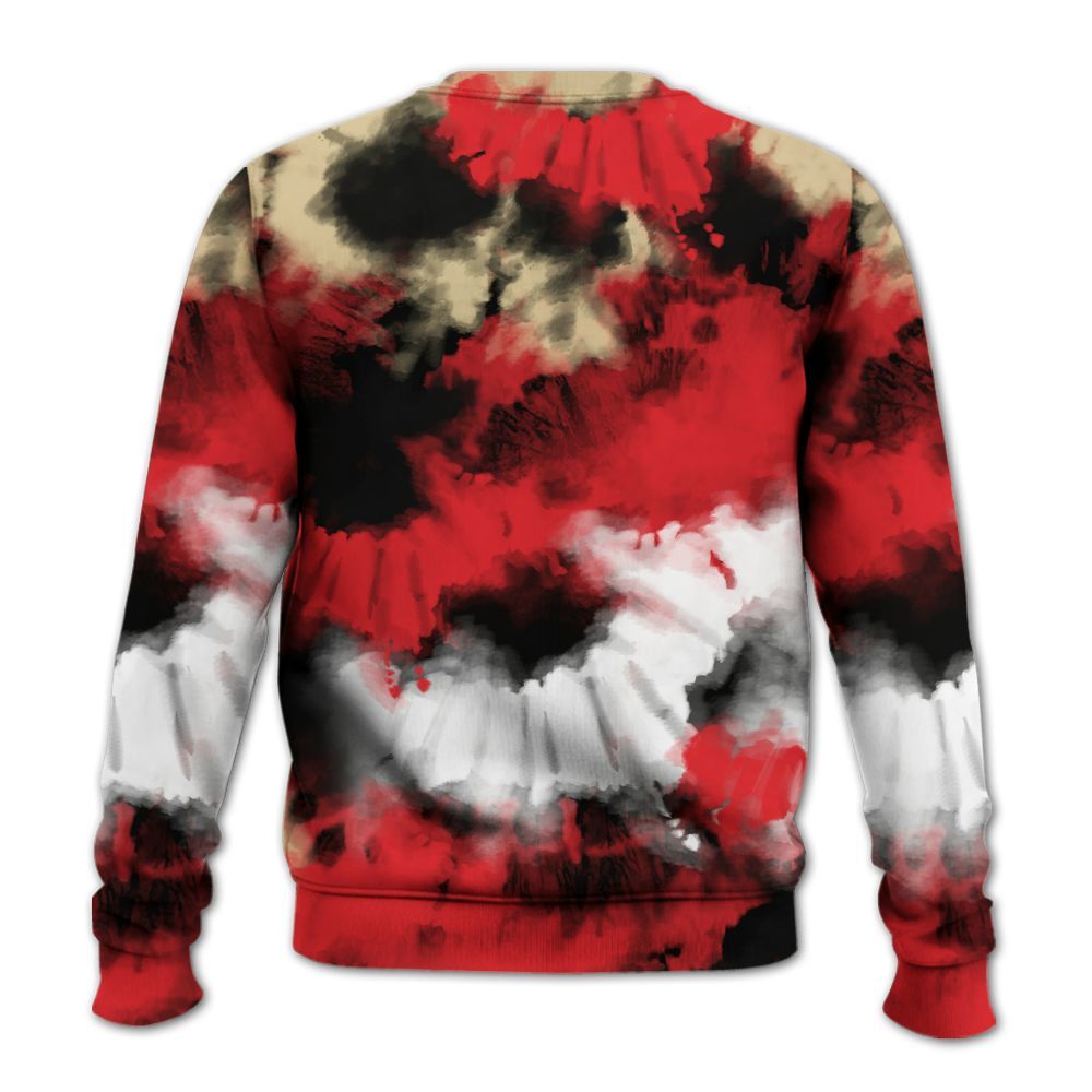 Sweatshirt To Match Prime 93 Fire Red - Tie Dye FK Around Find Out All Over Print