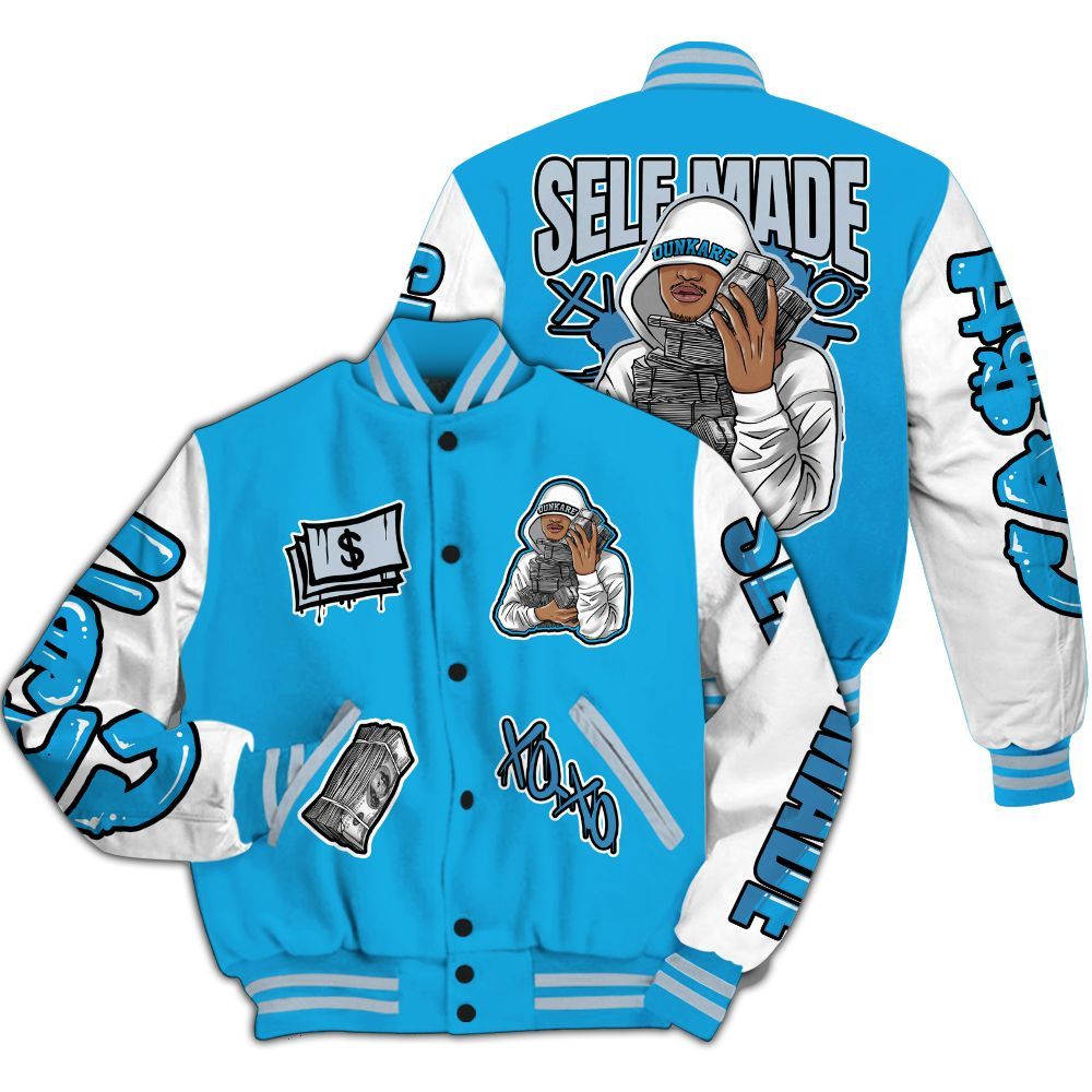 Varsity Jacket To Match University Blue Low 2026 11s - Selfmade Unique All Over Print
