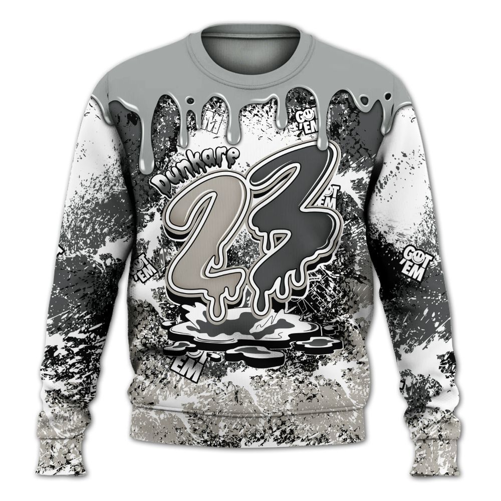 Sweatshirt To Match Dunk Low Appears Oreo - Dripping 23 Drip All Over Print