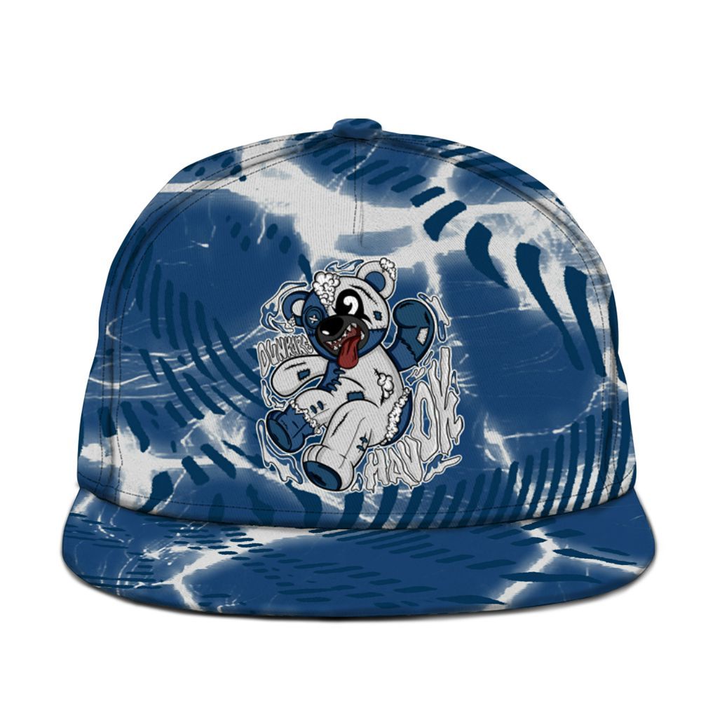 Snapback To Match High OG Midnight Navy 1s - Havok Bear Graphic