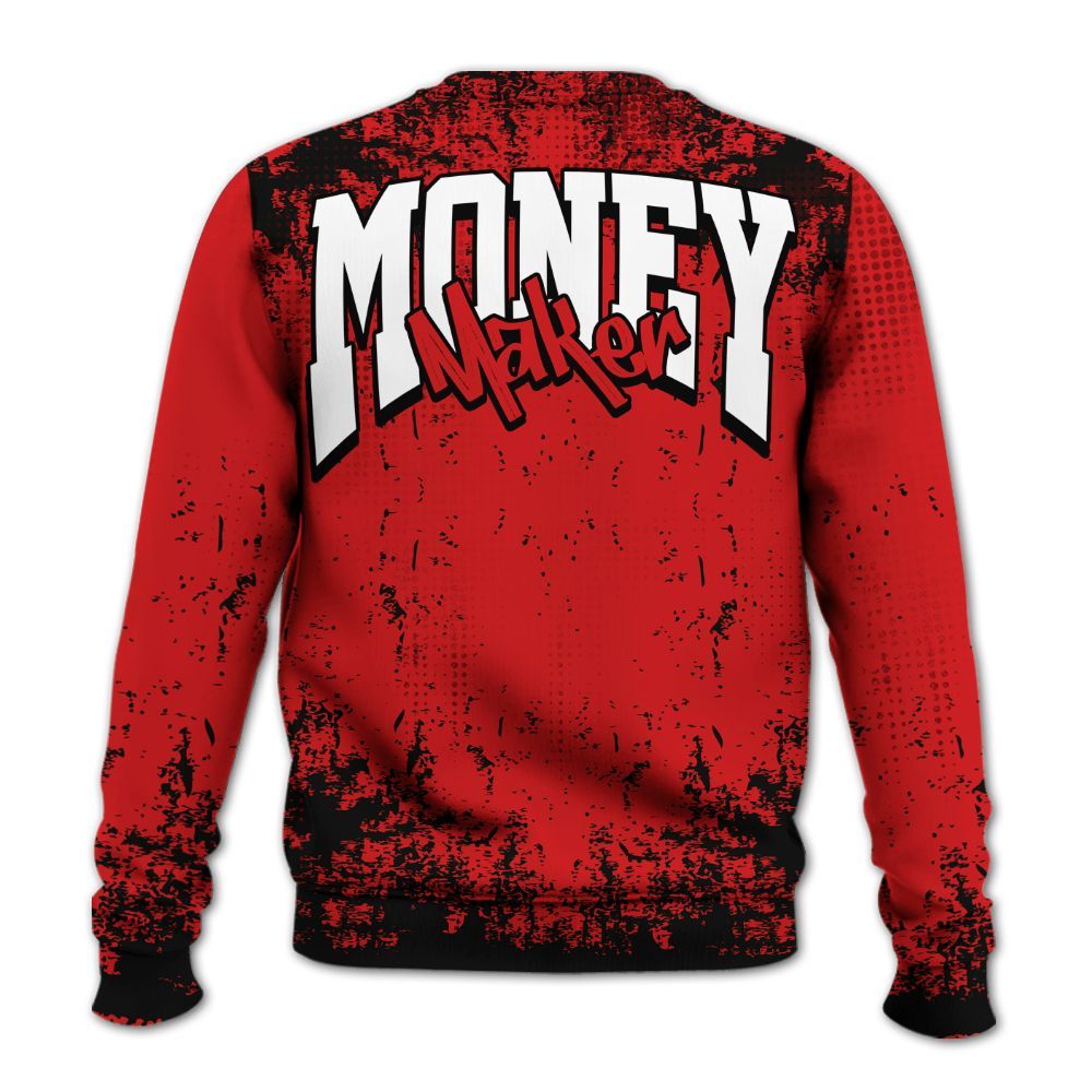Sweatshirt To Match Low Bred 11s - Move In Silence Money Street Retro All Over Print