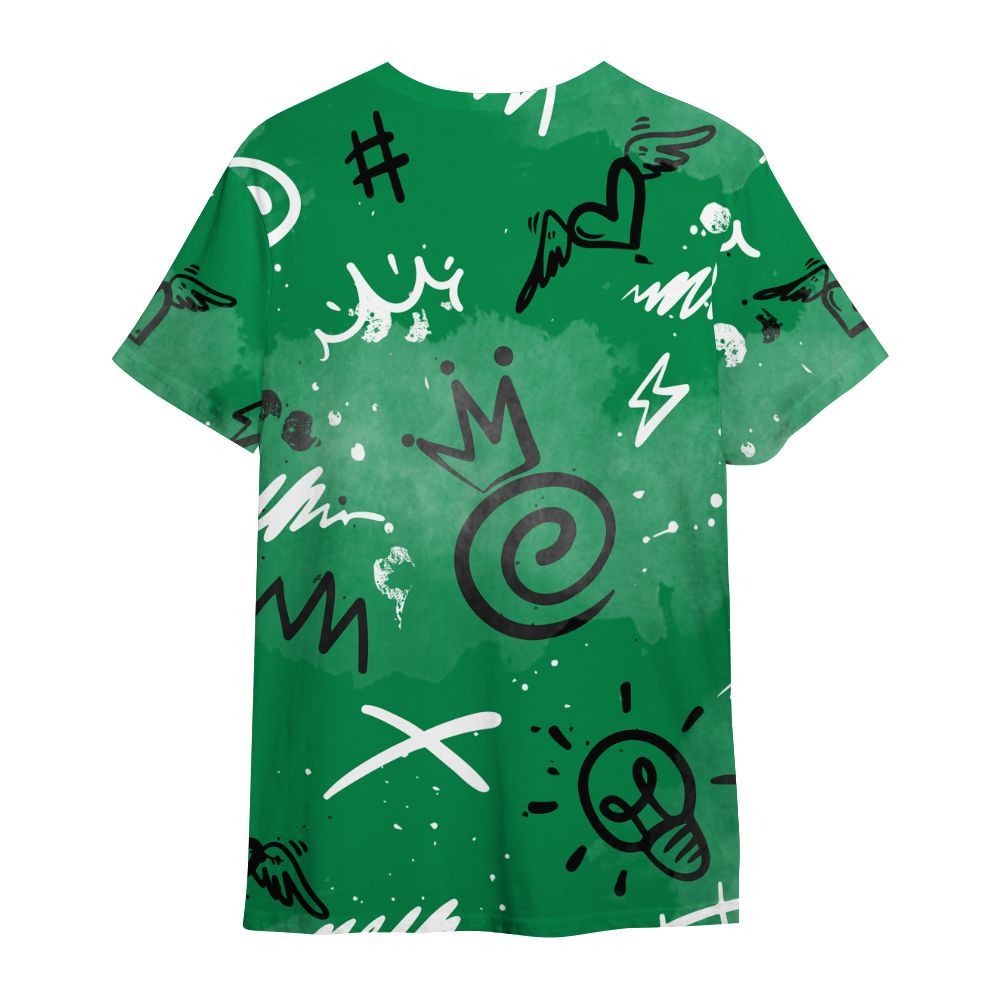 Shirt To Match Mid Lucky Green 1s - Drip Been Di2ferent All Over Print