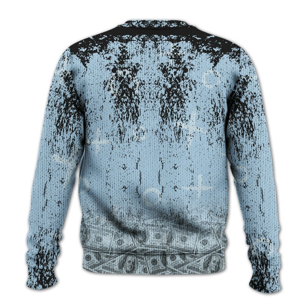 Sweater To Match Foamposite One Psychic Blue - Selfmade Unique Grunge Graphic