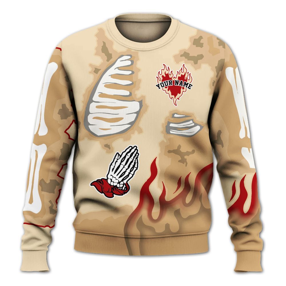 Sweatshirt To Match Dunk Low Strawberry Waffle - Dislike Us Graphic Burning Custom Name All Over Print