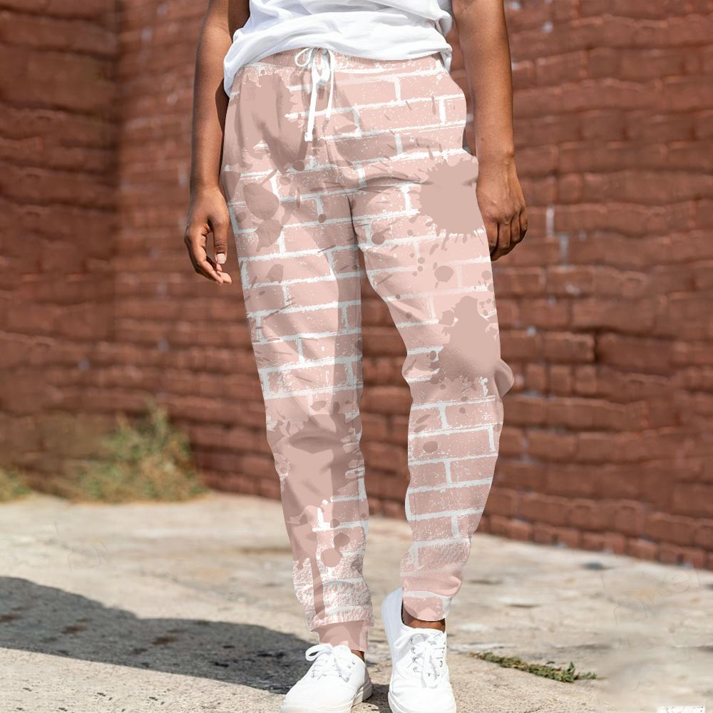 Sweatpant To Match Low Legend Pink 11s - Brick All Over Print