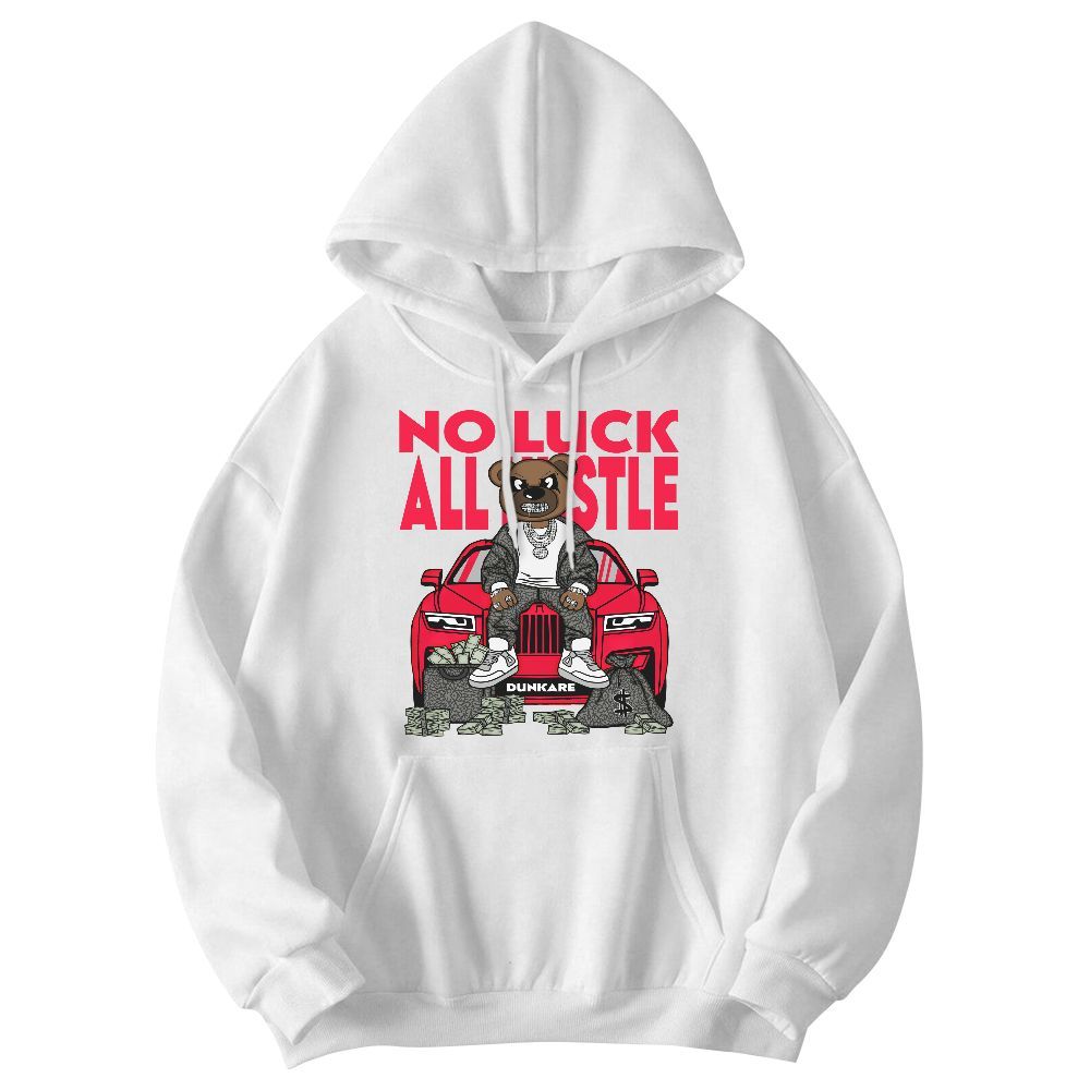 Sweatshirt To Match Retro Fire Red 3s - So Unlucky Bear Graphic