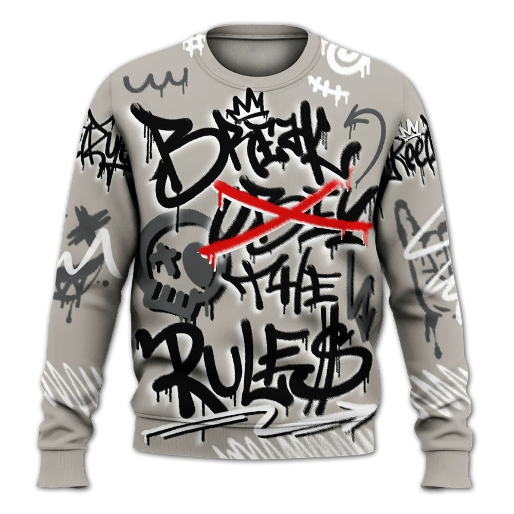 Sweatshirt To Match Dunk Low Appears Oreo - Break Rules Streetwear All Over Print