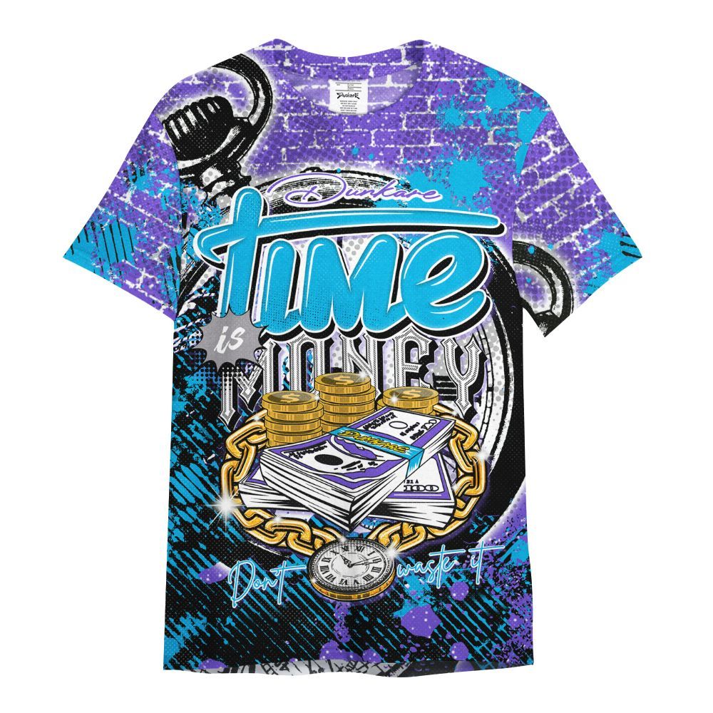 Shirt To Match Retro Aqua 8s - Dirty Time Is Money All Over Print