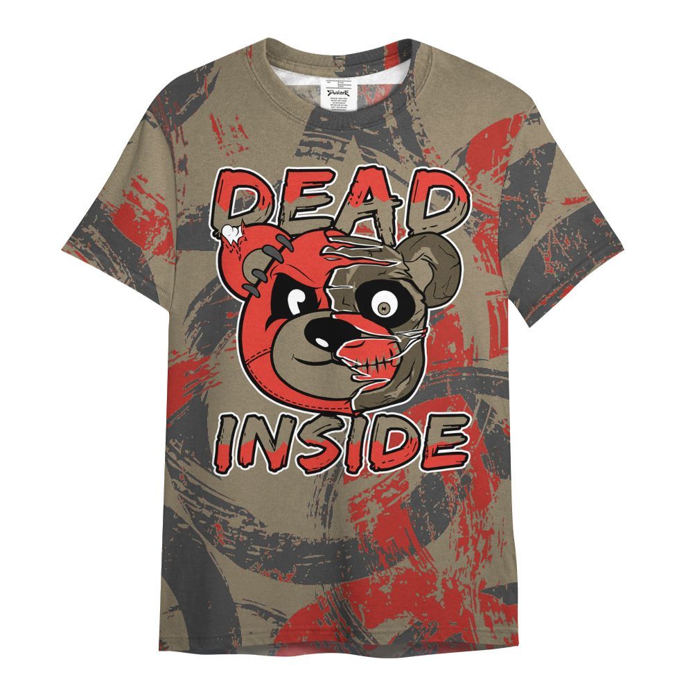 Shirt To Match Olive 9s - Lifeless Bear Circle Slpash All Over Print