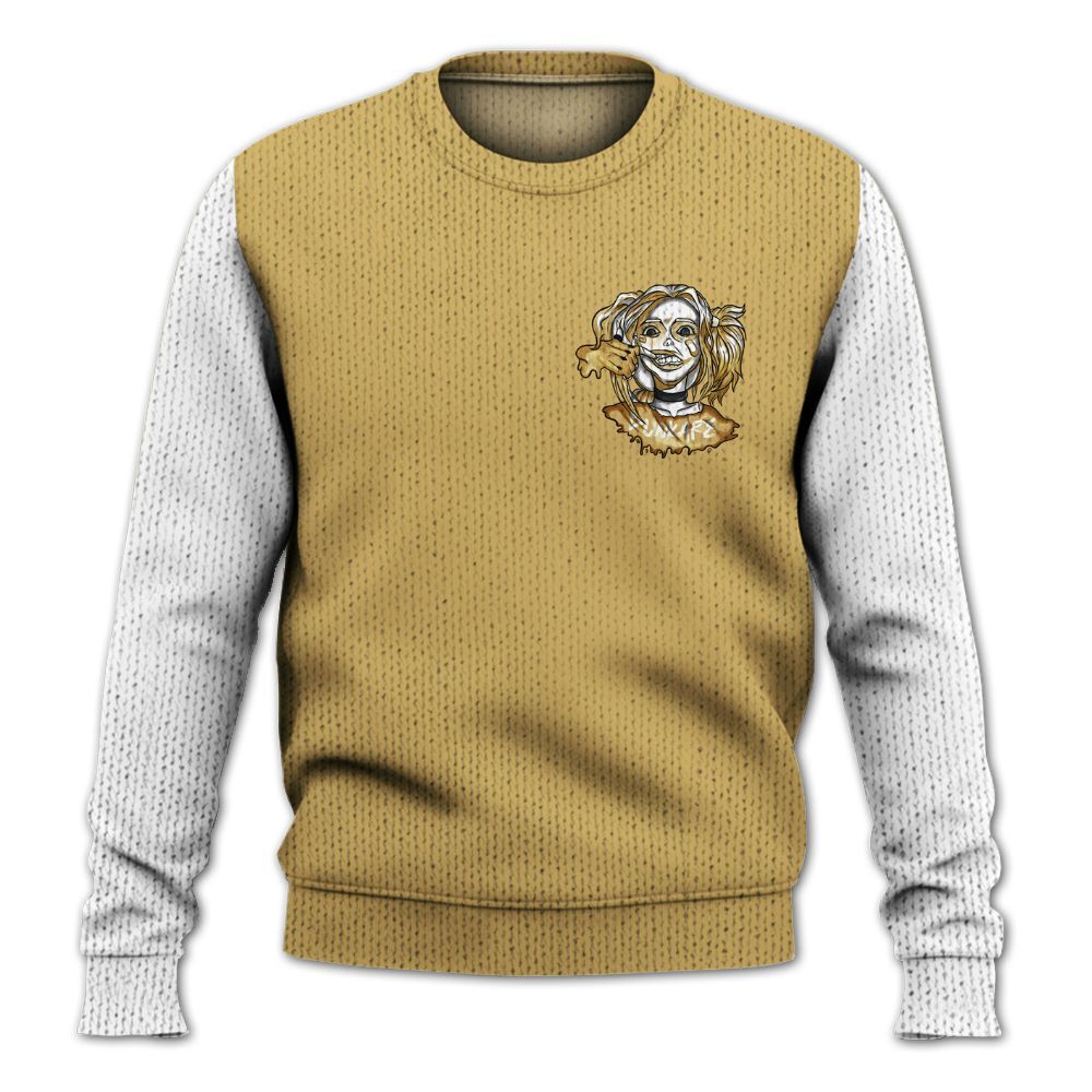 Knitted Sweater To Match Craft Paris 6s, Custom Name Bad Girl HAHA